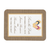 Het Collectie van de Beach Burlap Wedding van het Magneet (Horizontaal)