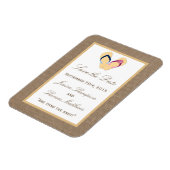 Het Collectie van de Beach Burlap Wedding van het Magneet (Linkerzijde)