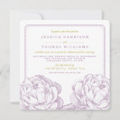 Het Collectie van de Florale bruiloft van Peony Kaart (Voorkant)