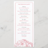 Het Collectie van de Florale bruiloft van Peony Programma (Achterkant)