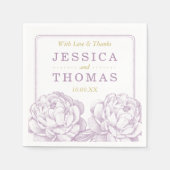 Het  Collectie van de Florale bruiloft van Peony Servet (Voorkant)