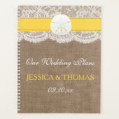 Het Collectie van de gele zanddollaire strand Planner (Voorkant)