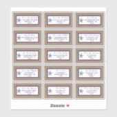 Het Collectie van de marineslankerende strandbruil Sticker (Vel)