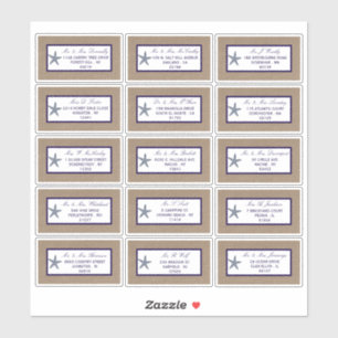 Het Collectie van de marineslankerende strandbruil Sticker