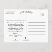 Het Collectie van de moderne Luxe bruiloft - Rode Aankondigingskaart (Achterkant)