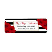 Het Collectie van de moderne Luxe bruiloft - Rode  Etiket (Voorkant)