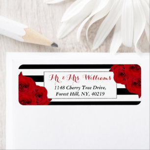 Het Collectie van de moderne Luxe bruiloft - Rode  Etiket