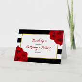 Het Collectie van de moderne Luxe bruiloft - Rode  Folie Wenskaart (Voorkant)