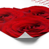 Het Collectie van de moderne Luxe bruiloft - Rode Poster (Hoek)