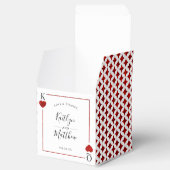 Het Collectie van de Monogram-spelkaart Bedankdoosjes (Geopend)