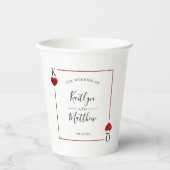 Het Collectie van de Monogram-spelkaart Papieren Bekers (Voorkant)