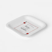 Het Collectie van de Monogram-spelkaart Papieren Bordje (Gebogen)