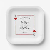 Het Collectie van de Monogram-spelkaart Papieren Bordje (Voorkant)