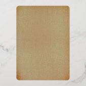 Het  Collectie van de Oak-boom Folie Uitnodiging (Achterkant)