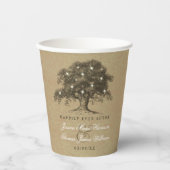 Het  Collectie van de Oak-boom Papieren Bekers (Voorkant)