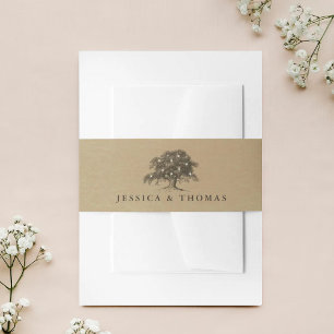 Het  Collectie van de Oak-boom Uitnodigingen Wikkel