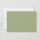 Het Collectie van de Olive Branch Wedding RSVP Kaartje (Achterkant)