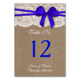 Het Collectie van de Rustic Blue Bow Wedding Kaart