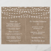Het Collectie van de Rustic Burlap Lights Wedding (Voorkant)