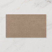 Het Collectie van de Rustic Burlap Lights Wedding Informatiekaartje (Achterkant)