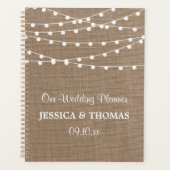 Het Collectie van de Rustic Burlap Lights Wedding Planner (Voorkant)