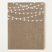 Het Collectie van de Rustic Burlap Lights Wedding Planner (Achterkant)