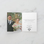 Het Collectie van de Rustic Heart BWedding Bedankkaart (Binnen)