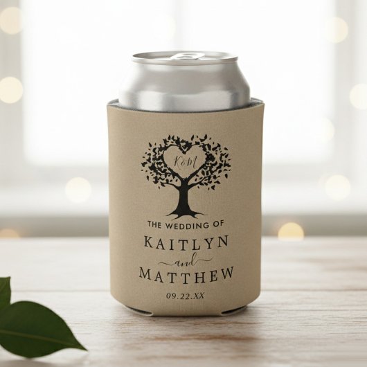 Het Collectie van de Rustic Heart BWedding Blikjeskoeler