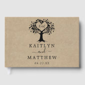 Het Collectie van de Rustic Heart BWedding Gastenboek (Voorkant)