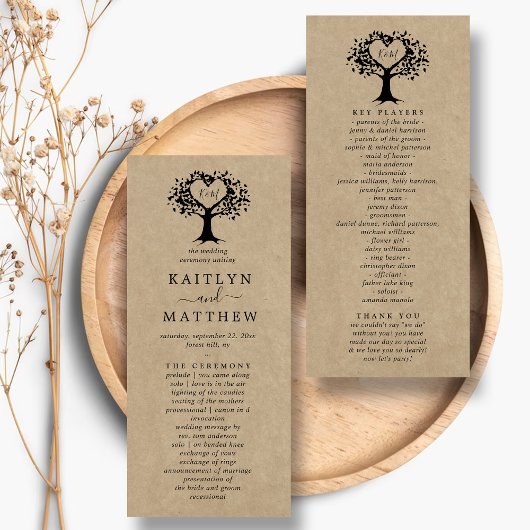 Het Collectie van de Rustic Heart BWedding Programma