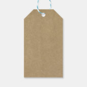 Het Collectie van de Rustic Kraft Floral Wreath We Cadeaulabel (Achterkant)