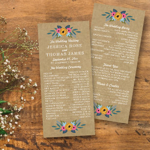 Het Collectie van de Rustic Kraft Floral Wreath We Programma
