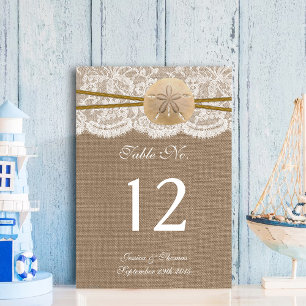 Het Collectie van de Rustic Sand Dollar Beach Wedd Kaart