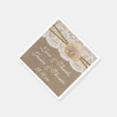 Het Collectie van de Rustic Sand Dollar Beach Wedd Servetten (Hoek)