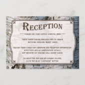 Het Collectie van de Rustic Silver Birch Tree Wedd Informatiekaartje (Voorkant)