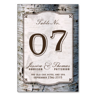 Het Collectie van de Rustic Silver Birch Tree Wedd Kaart