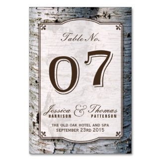 Het Collectie van de Rustic Silver Birch Tree Wedd Kaart