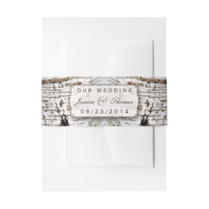 Het Collectie van de Rustic Silver Birch Tree Wedd Uitnodigingen Wikkel