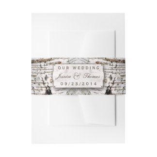 Het Collectie van de Rustic Silver Birch Tree Wedd Uitnodigingen Wikkel