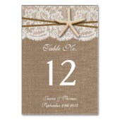 Het Collectie van de Rustic Starfish Beach Wedding Kaart (Achterkant)