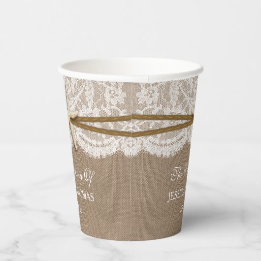 Het Collectie van de Rustic Starfish Beach Wedding Papieren Bekers (Rechts)