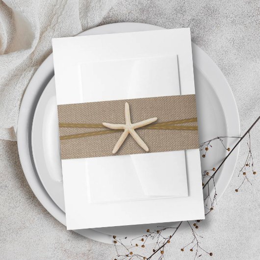 Het Collectie van de Rustic Starfish Beach Wedding Uitnodigingen Wikkel