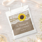 Het Collectie van de Rustic Sunflower Wedding Bedankzakje (Geknipt)