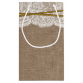 Het Collectie van de Rustic Sunflower Wedding Klein Cadeauzakje (Achterkant)