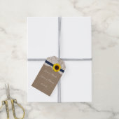 Het Collectie van de Rustic Sunflower Wedding - ma Cadeaulabel (Met Touw)