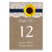 Het Collectie van de Rustic Sunflower Wedding - ma Kaart (Voorkant)