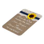 Het Collectie van de Rustic Sunflower Wedding - ma Magneet (Linkerzijde)