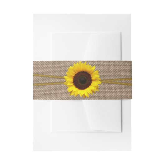 Het Collectie van de Rustic Sunflower Wedding Uitnodigingen Wikkel (Voorkant Voorbeeld)