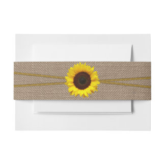 Het Collectie van de Rustic Sunflower Wedding Uitnodigingen Wikkel