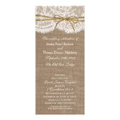 Het Collectie van de Rustic Twine Bow Wedding - Pr Reclamekaart (Voorkant)